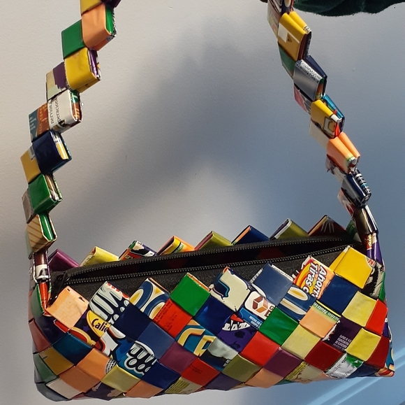 Handbags - Bubble Gum Wrapper Baguette Purse